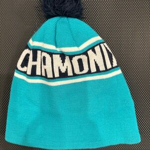 Chamonix Blue Knit Beanie